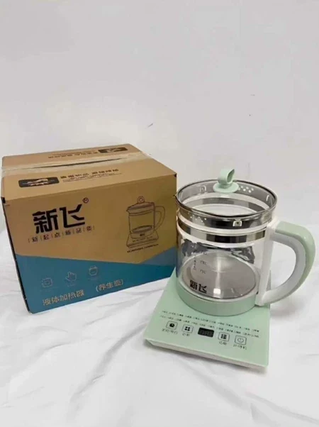浅绿色玻璃养生壶 日常煮水泡茶